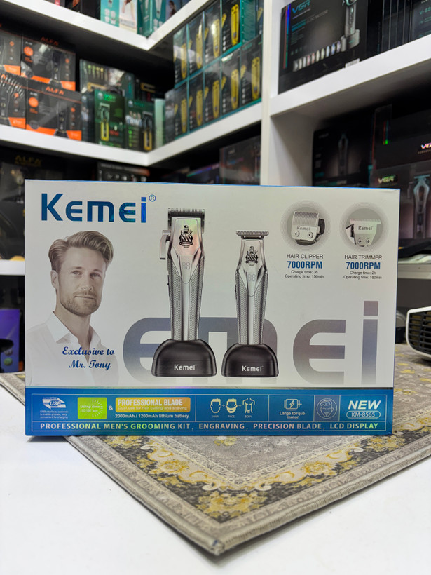 ست ماشین اصلاح و خط زن کیمی km-8565