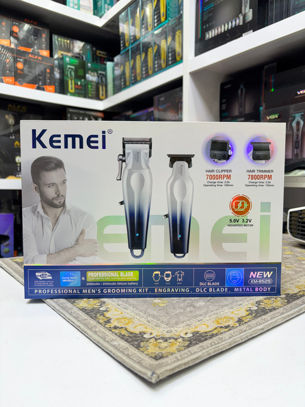 ست ماشین اصلاح و خط زن کیمی km-8529
