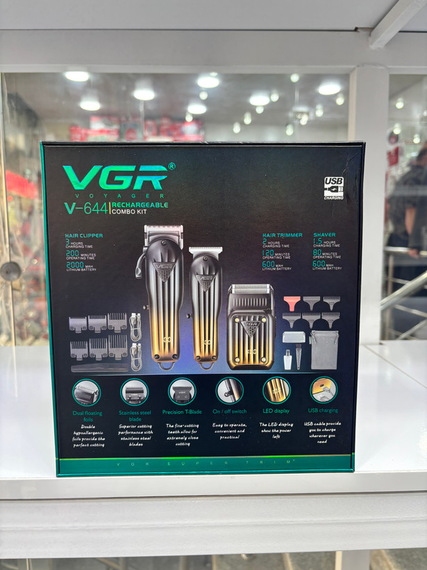 ست ماشین اصلاح وی جی آر v-644